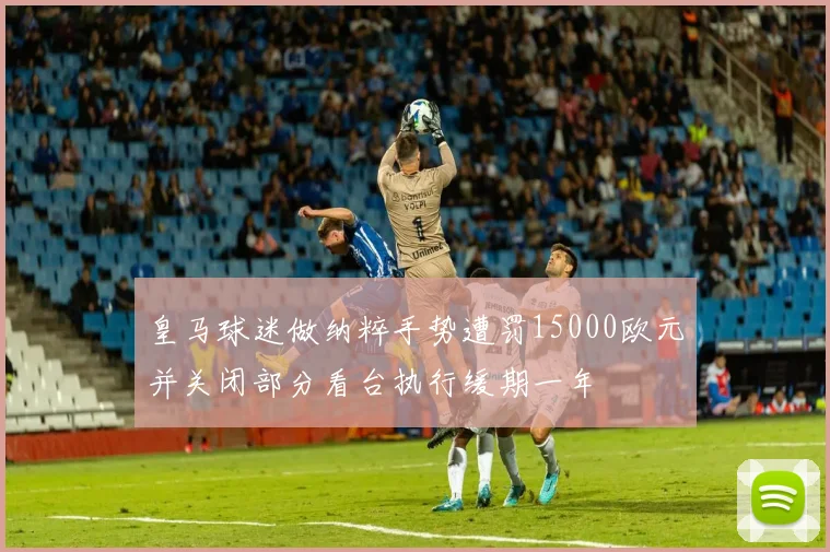皇马球迷做纳粹手势遭罚15000欧元并关闭部分看台执行缓期一年